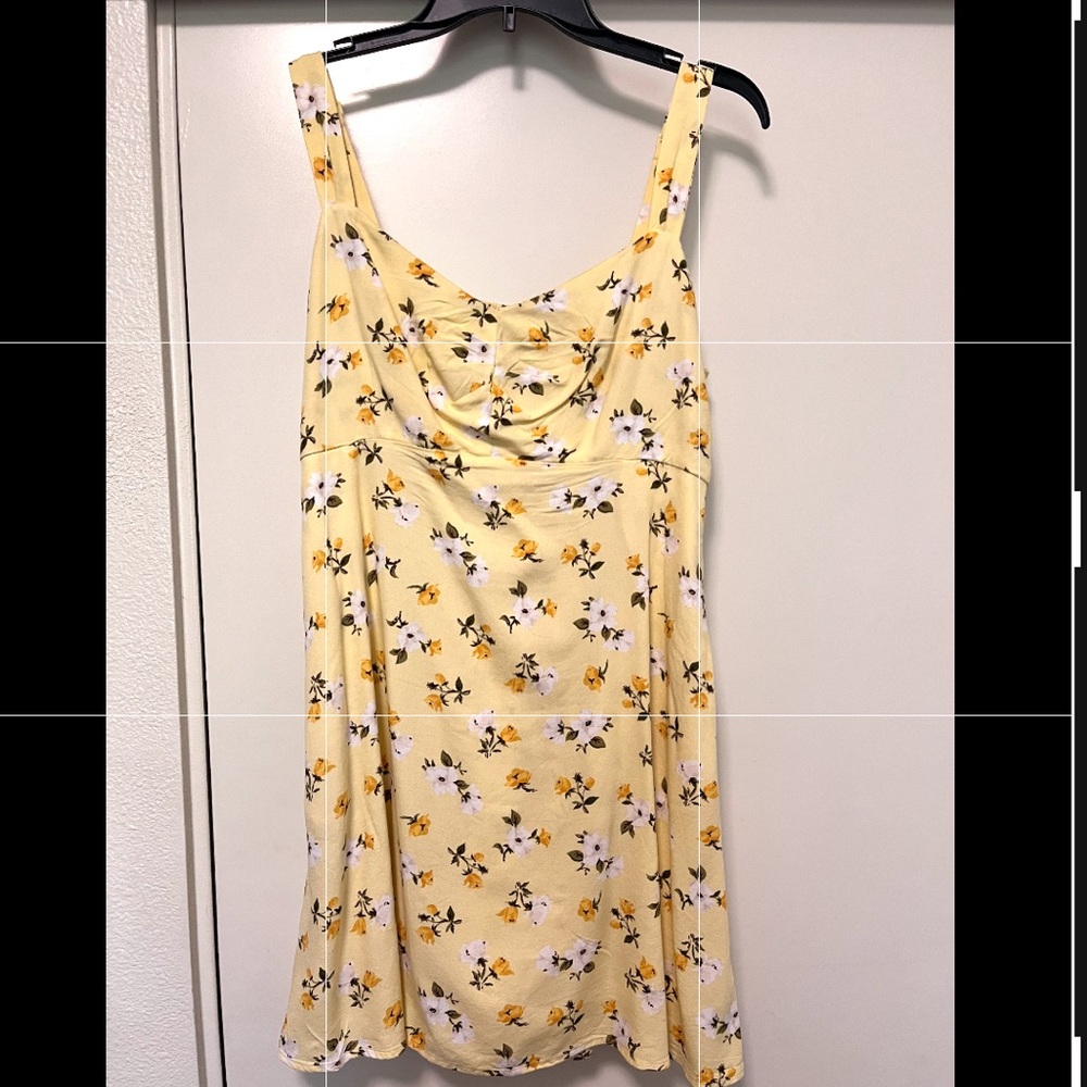 Old Navy Yellow Floral Mini Dress